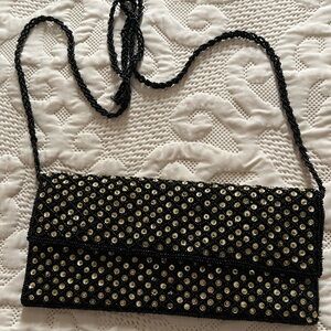 Elegant Black and Gold Women's Clutch